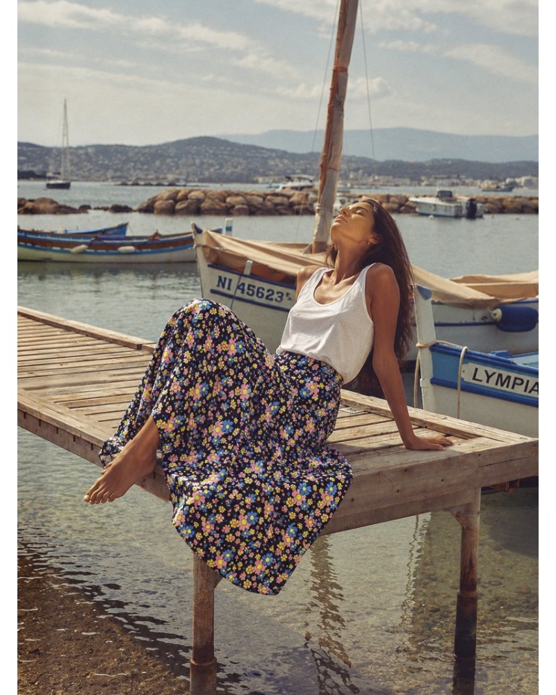 VESTIDO/FALDA FLOWER POWER AIRE RETRO