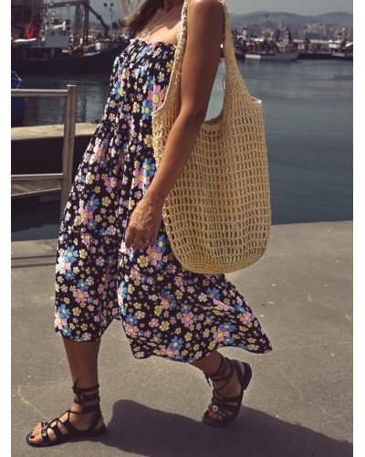 VESTIDO/FALDA FLOWER POWER AIRE RETRO