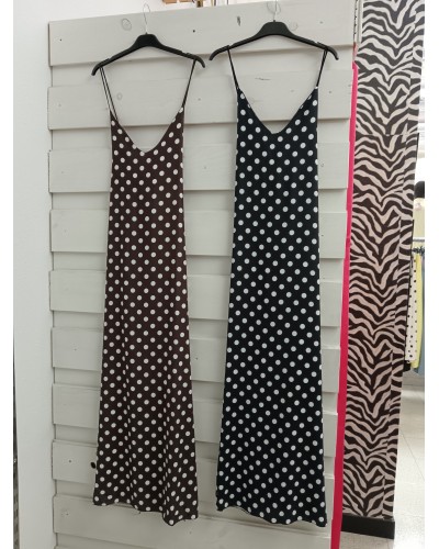 VESTIDO LARGO LUNARES COLORES