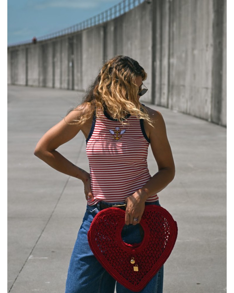 CAMI ANCLA NAVY AIRE RETRO