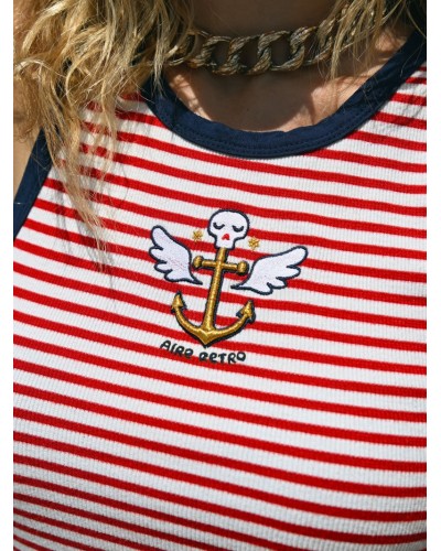 CAMI ANCLA NAVY AIRE RETRO