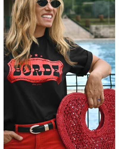 CAMI BORDE NEGRA AIRE RETRO