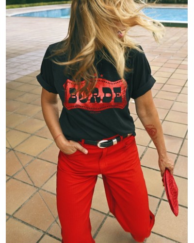 CAMI BORDE NEGRA AIRE RETRO