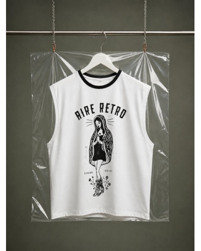 CAMI CHICA GUADALUPE BLANCA AIRE RETRO