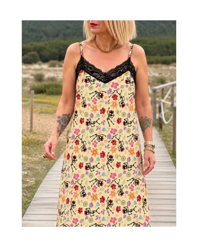 VESTIDO LENCERO ESQUELETITOS NOC THE BRAND
