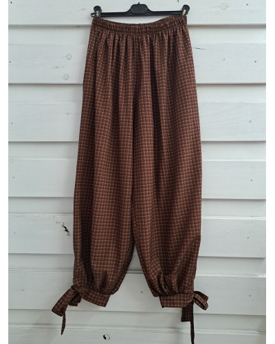 PANTALÓN BOMBACHO CUADROS LAZADA