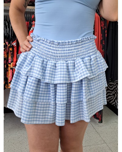 FALDA PANTALÓN VICHY VUELO