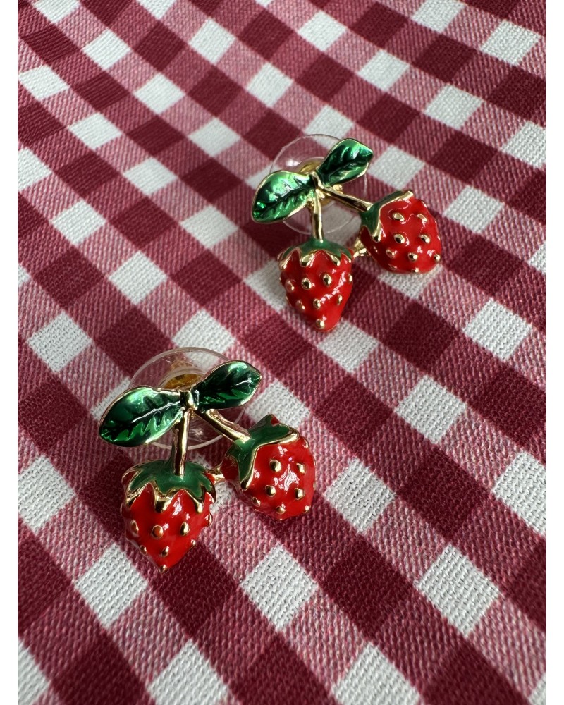 PENDIENTES FRESAS