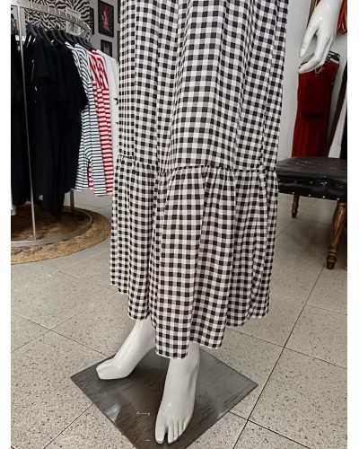 VESTIDO LARGO VICHY