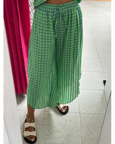 PANTALON CUADROS KIWI