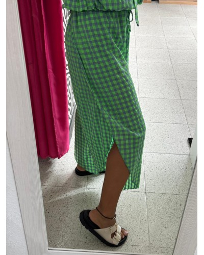 PANTALON CUADROS KIWI