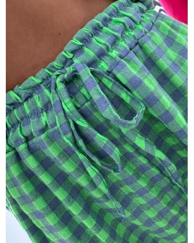 PANTALON CUADROS KIWI