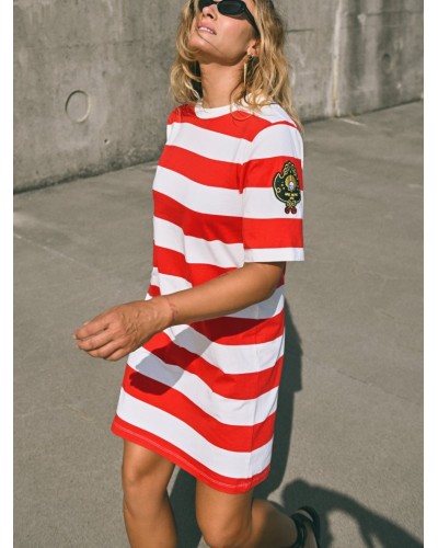 VESTIDO RAYAS "CONCHA" AIRE RETRO