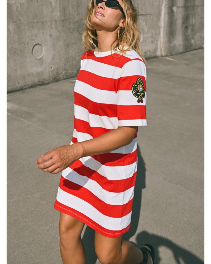 VESTIDO RAYAS "CONCHA" AIRE RETRO