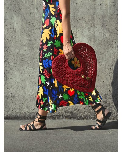 VESTIDO LARGO "MATISSE" AIRE RETRO