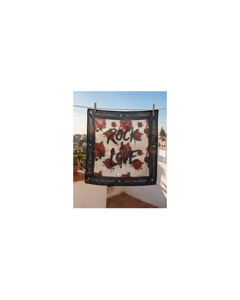 PAÑUELO ROCK LOVE BLANCO GRANDE NOC THE BRAND