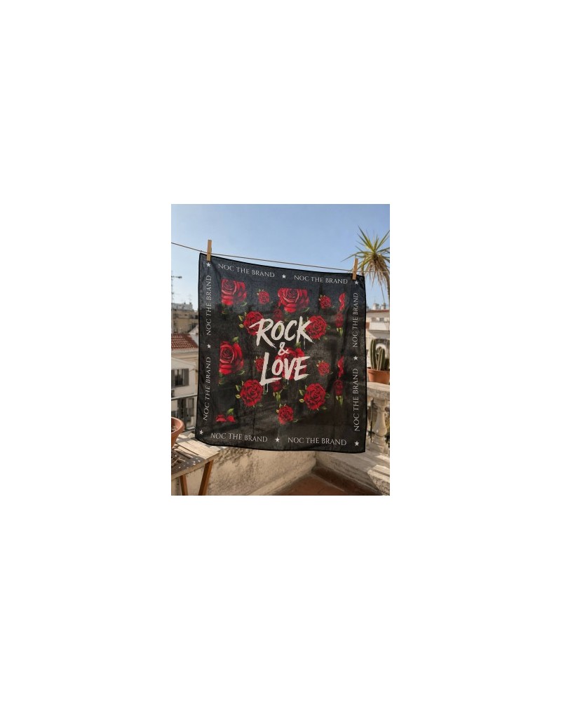 PAÑUELO ROCK LOVE NEGRO PEQUEÑO NOC THE BRAND