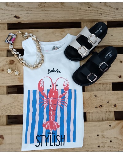 CAMISETA ESTAMPADA LANGOSTA