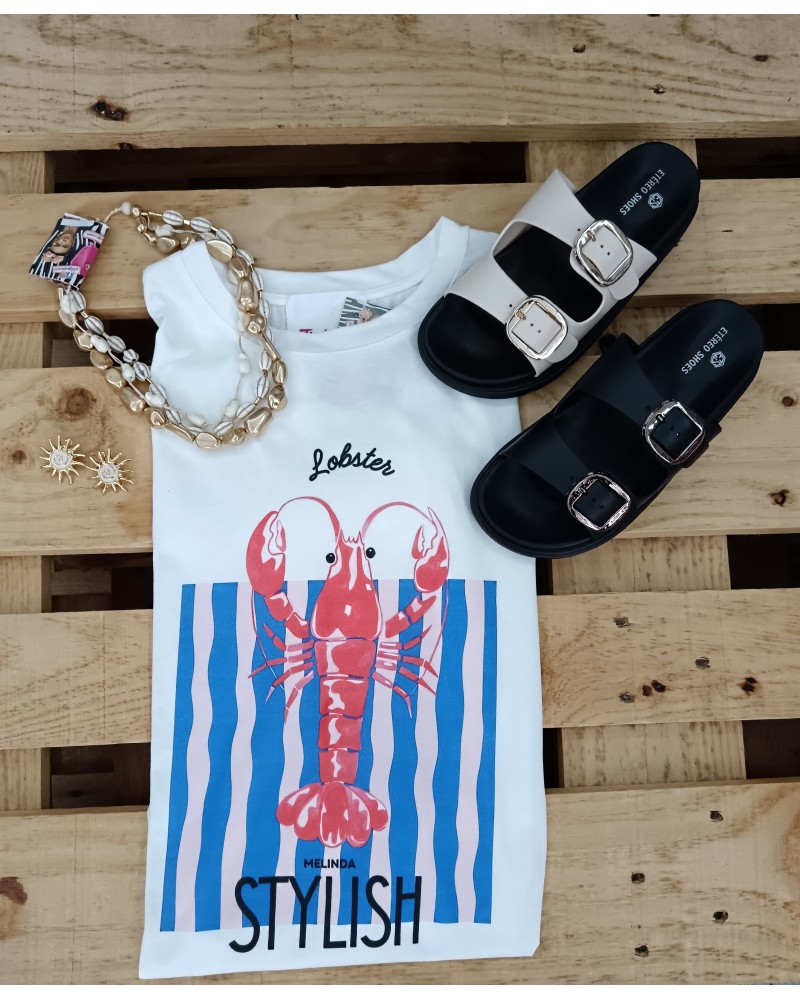CAMISETA ESTAMPADA LANGOSTA