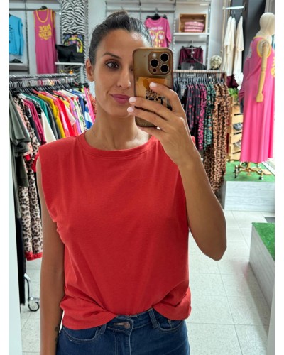 Camiseta Básica con Hombreras Mujer | Varios Colores | Pensando en Ti Shop