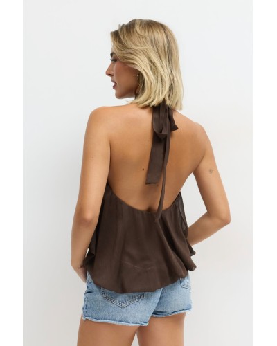 TOP CHIFFON CHOCOLATE