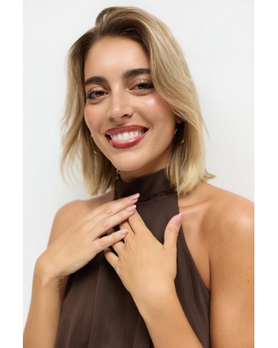 TOP CHIFFON CHOCOLATE