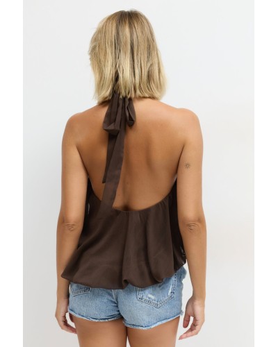 TOP CHIFFON CHOCOLATE