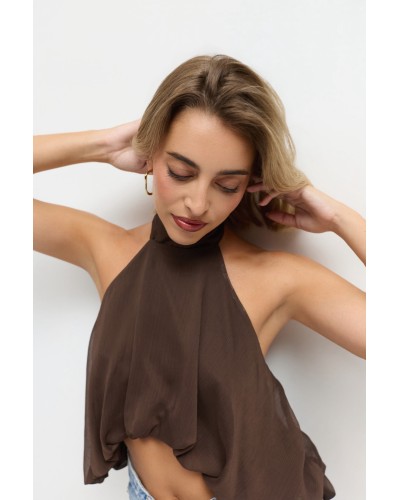 TOP CHIFFON CHOCOLATE