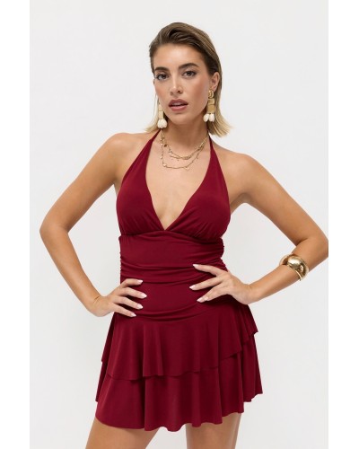 VESTIDO MIA BURDEOS