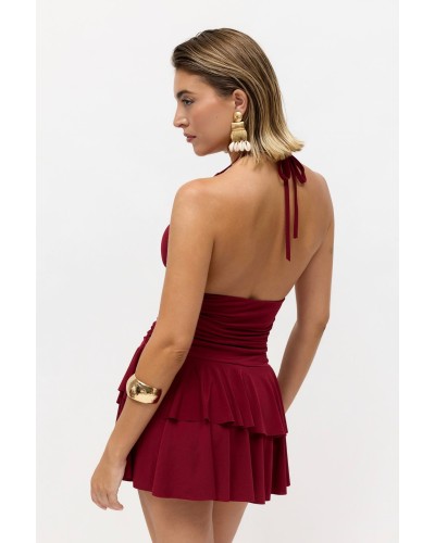 VESTIDO MIA BURDEOS