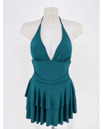 VESTIDO MIA VERDE PETRÓLEO