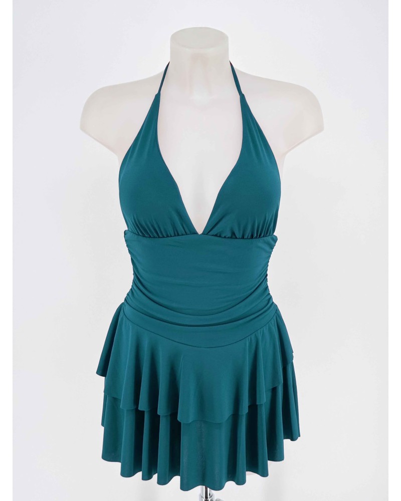 VESTIDO MIA VERDE PETRÓLEO