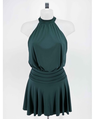 VESTIDO CATA VERDE BOTELLA
