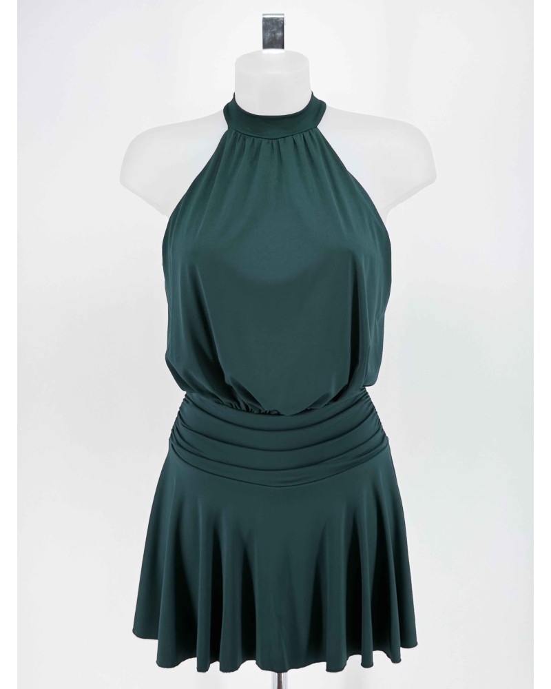 VESTIDO CATA VERDE BOTELLA
