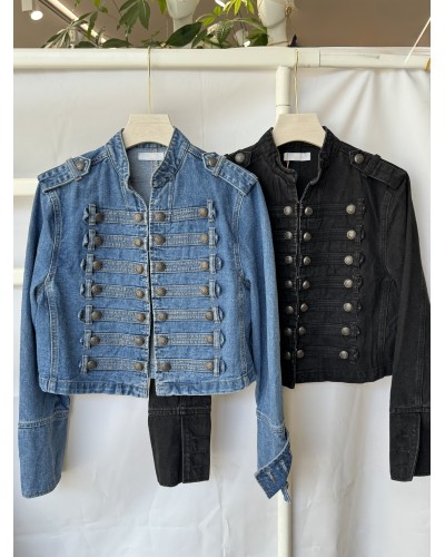 CHAQUETA NAPOLEÓNICA DENIM