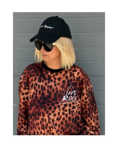 CAMISETA OVER LEOPARDO MANGA LARGA NOC THE BRAND