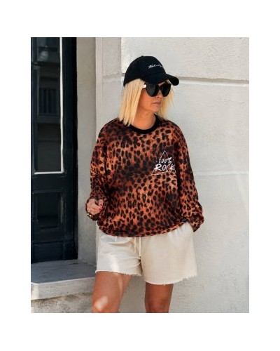 CAMISETA OVER LEOPARDO MANGA LARGA NOC THE BRAND