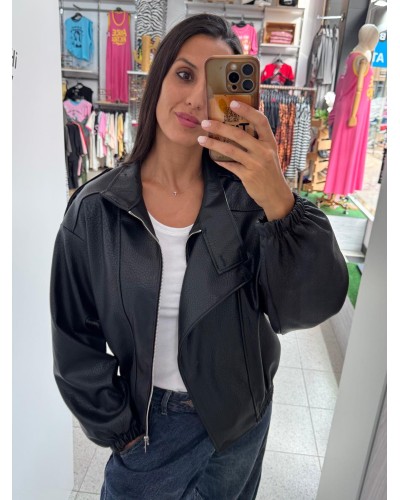 BOMBER BRUSELAS NEGRA