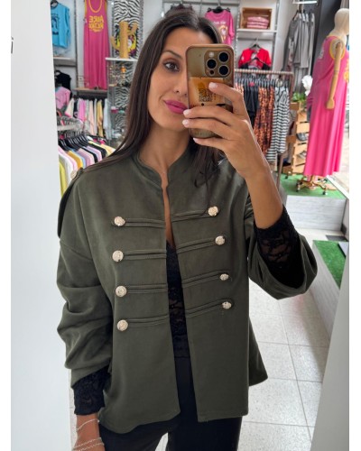 CHAQUETA ANTELINA VERDE