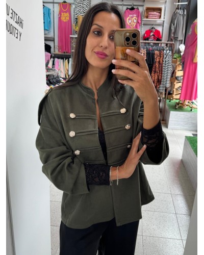 CHAQUETA ANTELINA VERDE