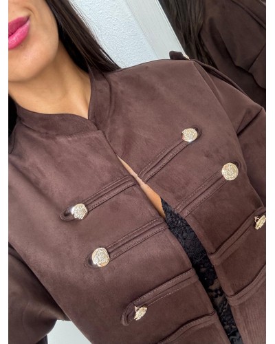 CHAQUETA ANTELINA CHOCOLATE
