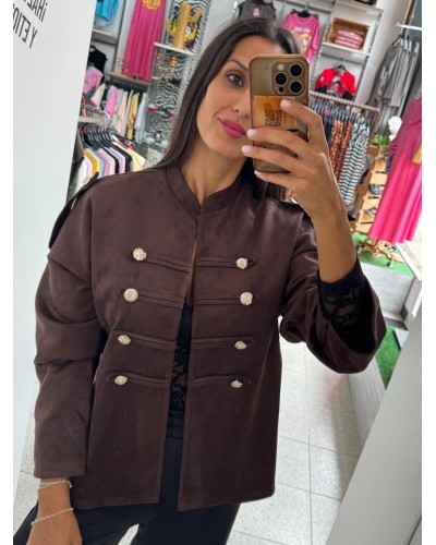 CHAQUETA ANTELINA CHOCOLATE