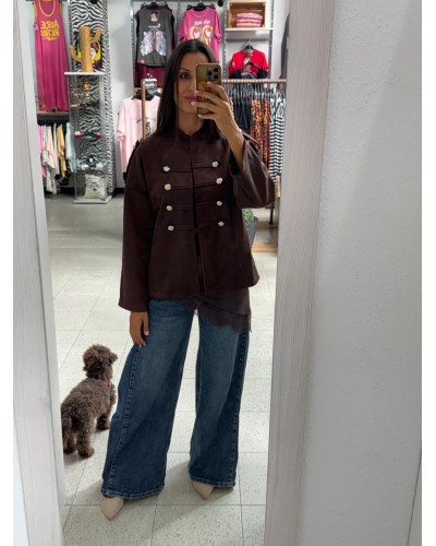 CHAQUETA ANTELINA CHOCOLATE