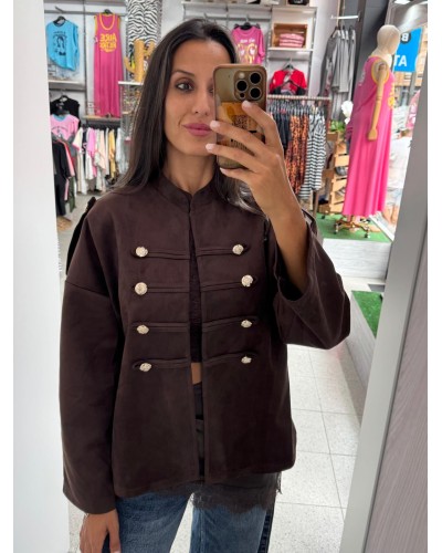 CHAQUETA ANTELINA CHOCOLATE