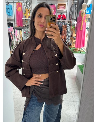 CHAQUETA ANTELINA CHOCOLATE