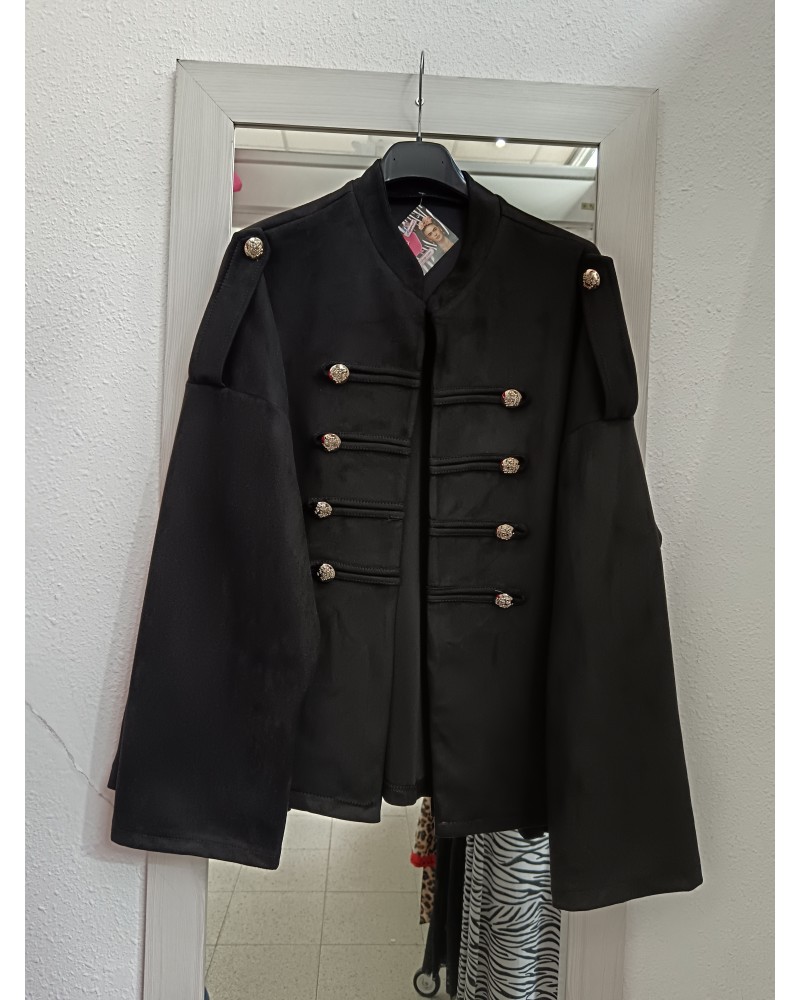CHAQUETA ANTELINA NEGRA