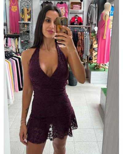 VESTIDO ROMANTIQUE BURDEOS