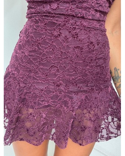 VESTIDO ROMANTIQUE BURDEOS