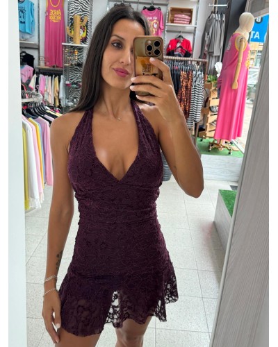 VESTIDO ROMANTIQUE BURDEOS