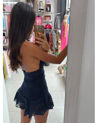 VESTIDO ROMANTIQUE MARINO